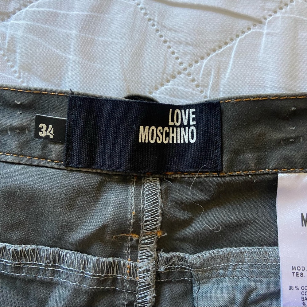 NWT Love Moschino Black/Dark Gray Slim Jeans Size 34 - Picture 6 of 9